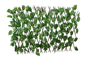 40cm Expanding Trellis Artificial Leave Garden Ivy Wood Fence - Leaf Type A