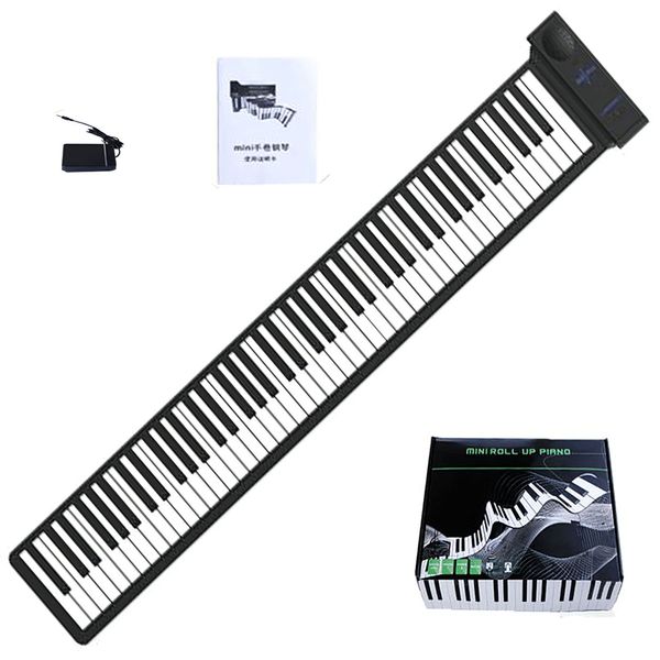 88 Keys Roll Up Piano Soft Keyboard Piano Electronic Piano Hand Roll Piano