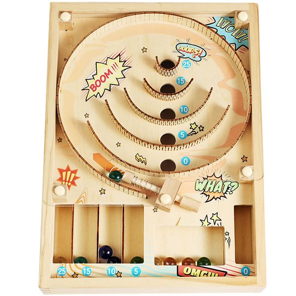 Wooden Toy Pinball Machine Game for Family and Friends LUMABOTA
