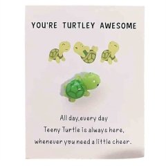 Turtle Motivational Gift Cute Mini Green Turtle Decoration