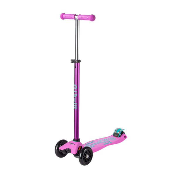 Micro Maxi Deluxe LED 3-Wheel Scooter Lavender - Outdoor Ride-On for Kids