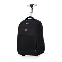 Tuff-Luv 14"/15"17"-18" Notebook Laptop Rolling Backpack (Cabin Compliant) - Black (2 Year Limited Warranty)