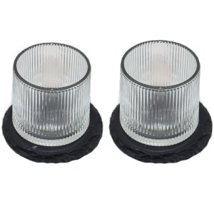 Set of 2 Whisky Glasses| Wobbling Glasses With Slate Coaster