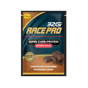 Race Pro - Sports Drink - Super Carb &amp; Protein Formula - 75g - Choc- 15Pck