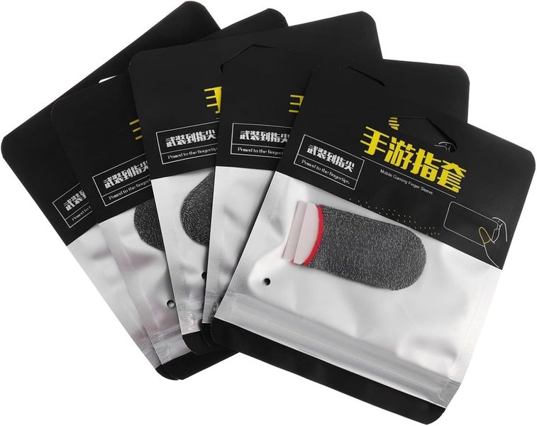 Breathable Touchscreen Thumb Covers Sweat Finger Sleeves for Mobile Gaming
