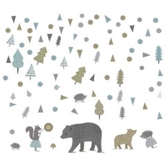 Woodland Creatures Wall Decal Sticker
