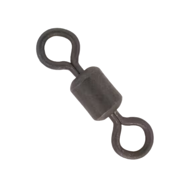 Caperlan Fishing Swivel Barrel Shsped Rolling Black Nickel X10