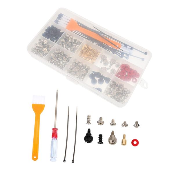 Desktop Computer Assembling Kit Brush Screwdriver Set Screw Bolts