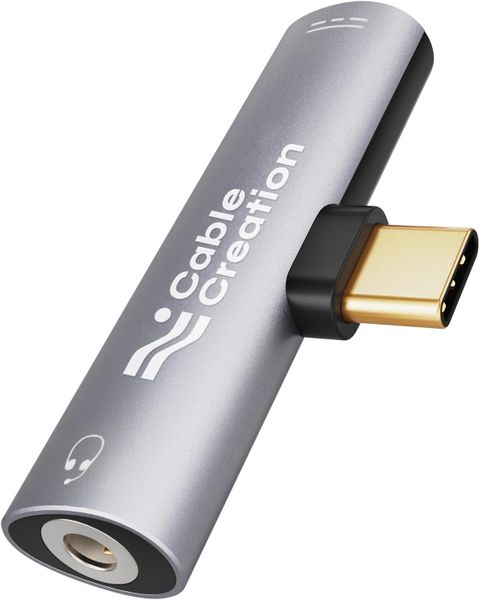 USB-C to 3.5mm Adapter - Headphone &amp; Charger Splitter PD Fast Charge