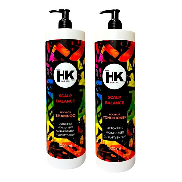HK Rooibos Shampoo &amp; Conditioner 1l Combo - Scalp Balance &amp; Moisture