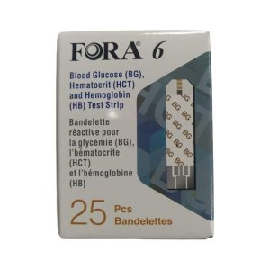 FORA 6 3-in-1 (BG/HB/HCT) Test Strips 25Piece