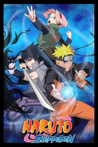 Naruto: Shippuden (Group) Poster with Black Frame