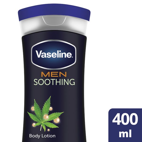 Vaseline MEN Hemp Seed Oil Soothing Body Lotion for Sensitive Skin 400ml