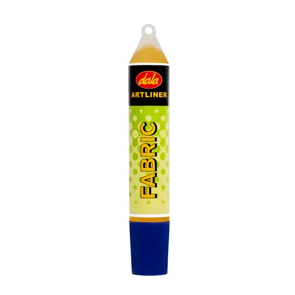 Dala Fabric Liner Metallic Yellow 30ml