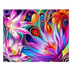 Diamond Painting DIY Kit, Round diamonds, 50x40cm- Abstract Flowers