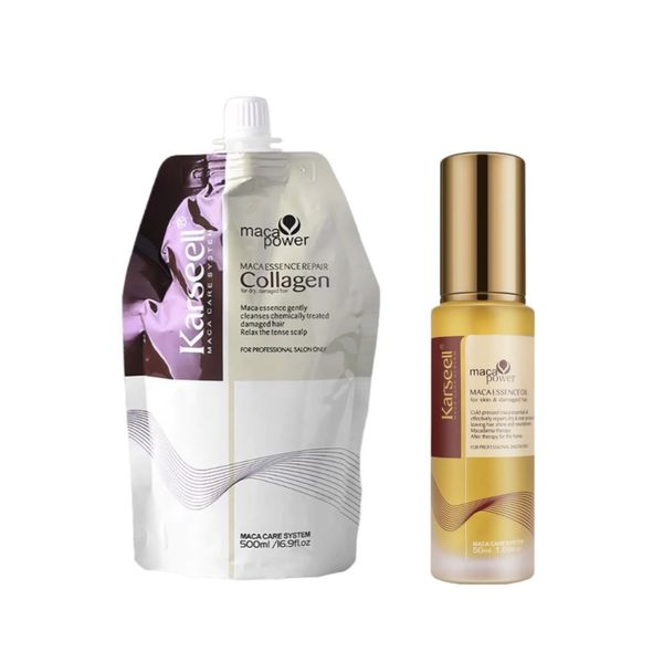 Karseell Maca Essence Repair Collagen Mask 500ML Refill and 50ml Oil Serum