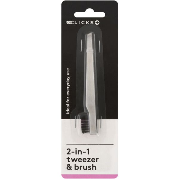 2 in 1 Tweezer &amp; Brush