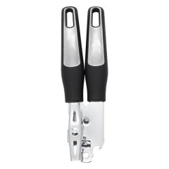 Regent Premium Can Opener Stainless Steel with Pp+ss Black Handles, 215mm