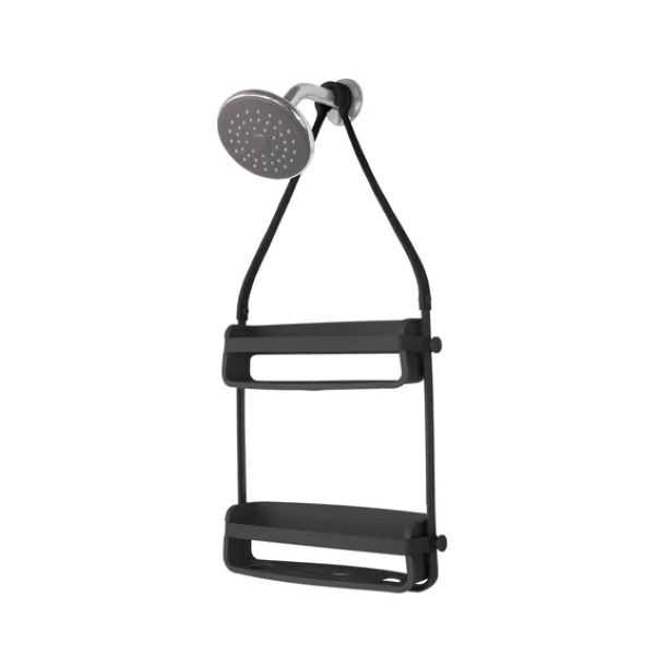 Shower Caddy 2 Tier Flex Umbra Black