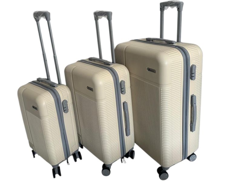 Convenient 3 Pieces Luggage Set - Cream