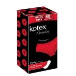 KOTEX PANTYLINERS UNSCETED 40 PER BOX