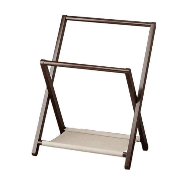 Foldable Bamboo Clothing and Shoe Storage Rack