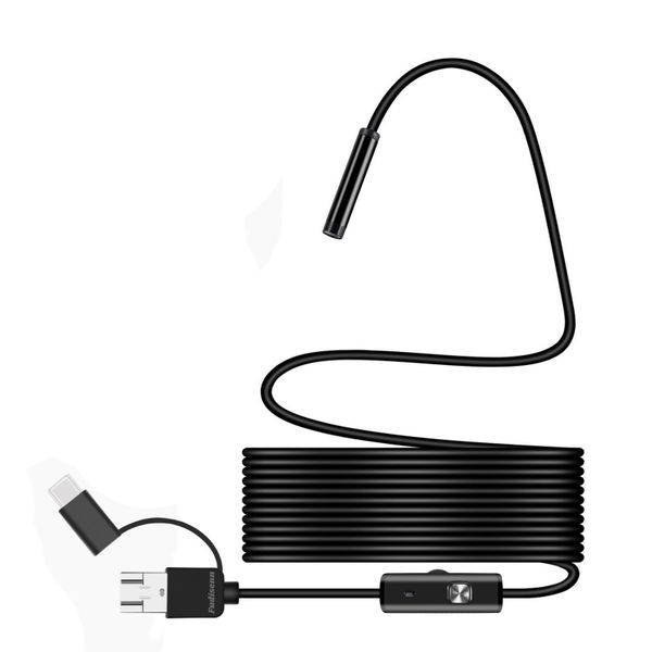 3-in-1 USB Endoscope Camera - HD 5.5mm Waterproof Inspection Lens
