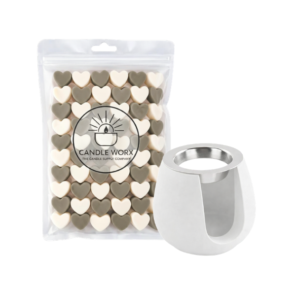 Wax Melter Gift Set with 140g Scented Wax Melts - Fragrance - Sandalwood