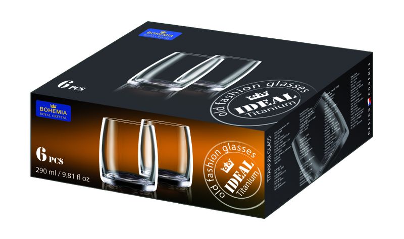 Bohemia Royal Crystal Tumbler 6 Pack 290ml