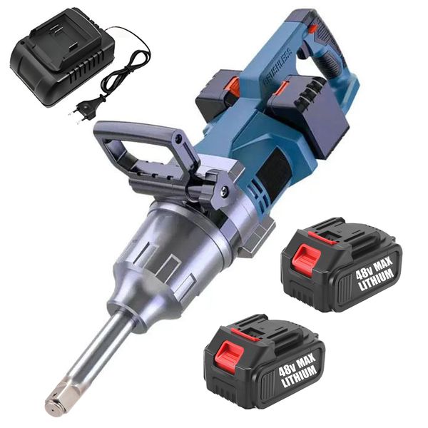 Heavy-Duty 4000Nm Cordless Impact Wrench - Industrial Grade - 48V