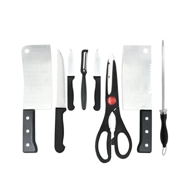 Set Of 8 Stainless Steel Kitchen Knife Set