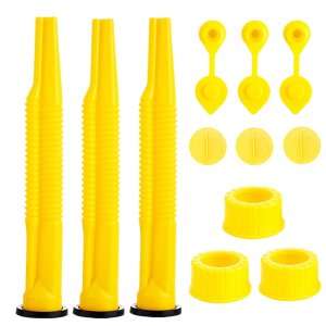 Universal Gas Can Spout Replacement, 3 Pack Flexible Pour Nozzles