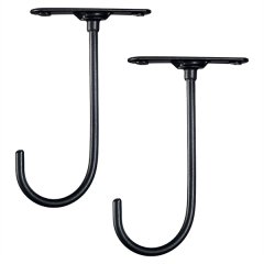 2 Pcs 360-Degree Rotating Key Rack Under Cabinet Banana Hook