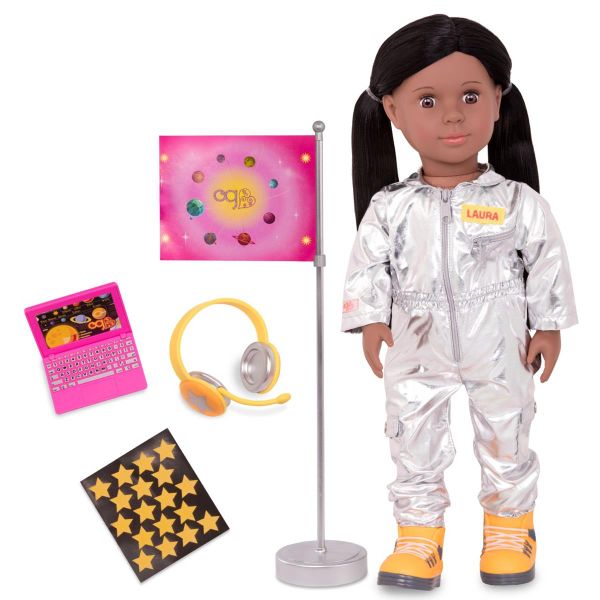 Our Generation Pro Doll Astronaut Laura 18Inch D/Brown Hair