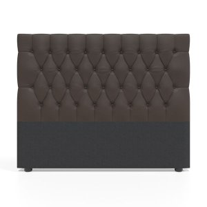BAM! Deep Buttoned Headboard - Brown
