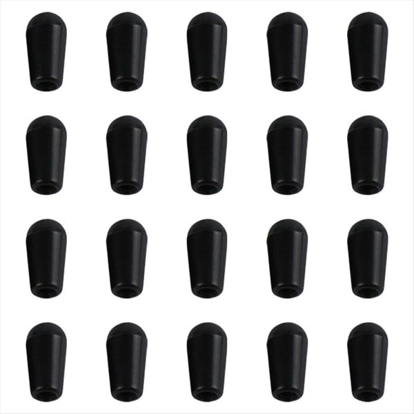 Black Metric M3.5/M4 Guitar 3 Way Toggle Switch Tip - 20 Piece