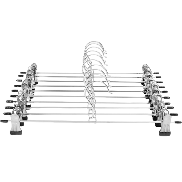 10Pack Pant Hanger Skirt Hanger With Metal Clip 360 Swivel Hooks