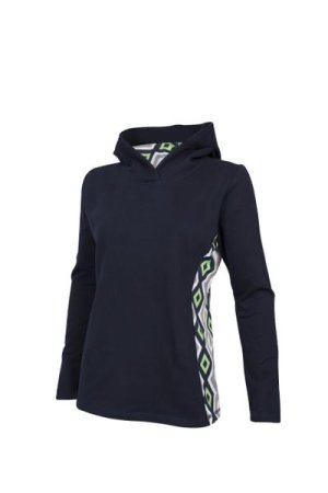 Hoodie Fleece Pullover Sweatshirt Navy/Red