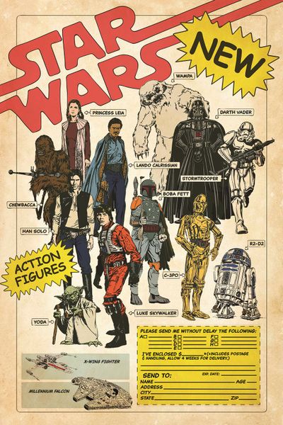 Star Wars - Action Figures Poster