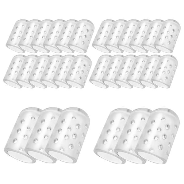 30Pcs Anti-Friction Silicone Toe Protector for Corns, Blisters,Pain Relief