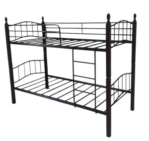 Bunk Beds- Two Singles- Mahogany / Black