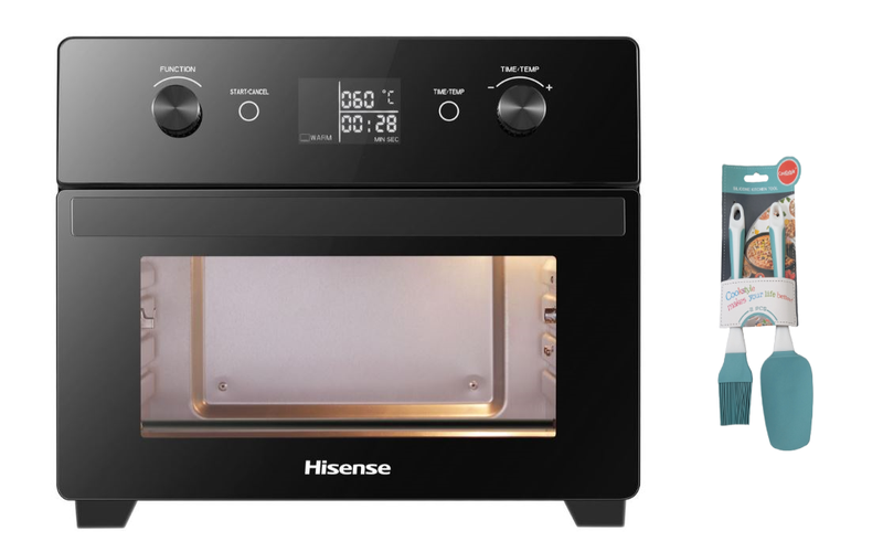 Hisense 20L Digital Rotisserie Air Fryer Oven with Spatula and Brush Combo