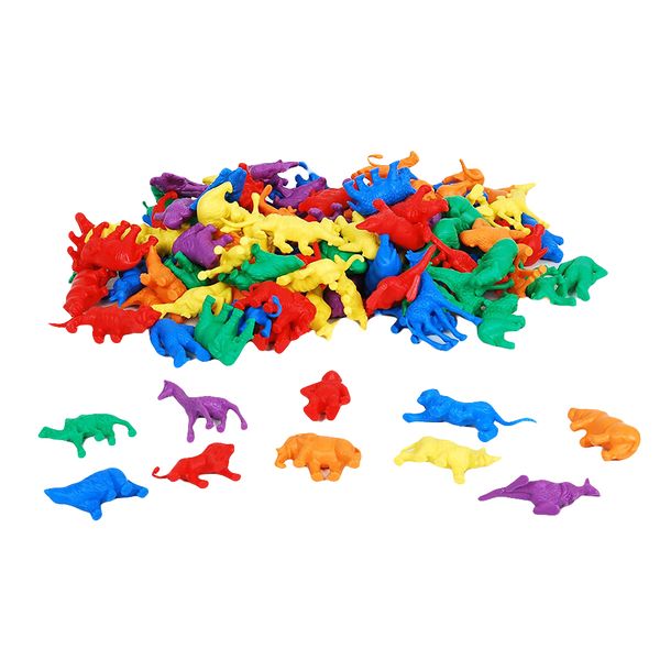 EDX Education Multi-Coloured Wild Animal Counters: 120 Pieces