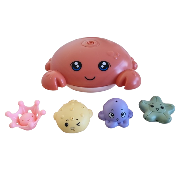 Crab Fountain Bath Toy - With Accessories