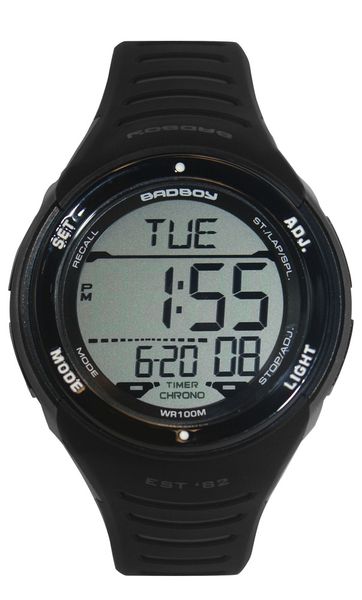 Bad Boy 100M-WR Digital Watch - Black/Grey
