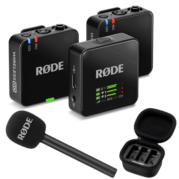 Rode Wireless GO (Gen 3) + Rode Charge Case + Interview GO Bundle