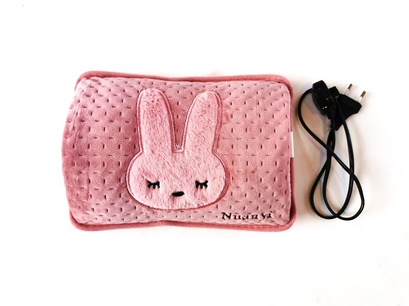 2020 Electric Hot Water Bottle Hot Water Warmer - Pink Rabbit