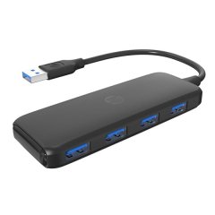 HP 4-Port USB Hub USB AM to USB 3.0x4 Adapter High-Speed