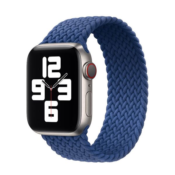 Blue Braided Solo Loop Strap for 38/40mm Apple Watch - XS (137-145mm)