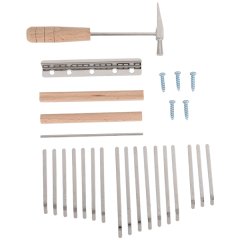 17 Keys Kalimba DIY Kit Thum Piano Replacement Parts With Keys Bridge